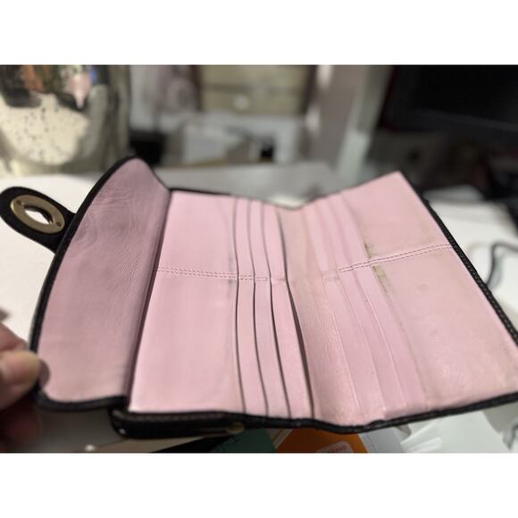 Coach Legacy Kisslock Stripe Wallet Turn Lock - Picture 8 of 8